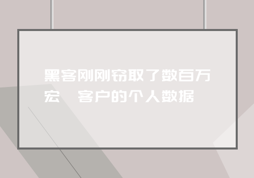 黑客刚刚窃取了数百万宏碁客户的个人数据